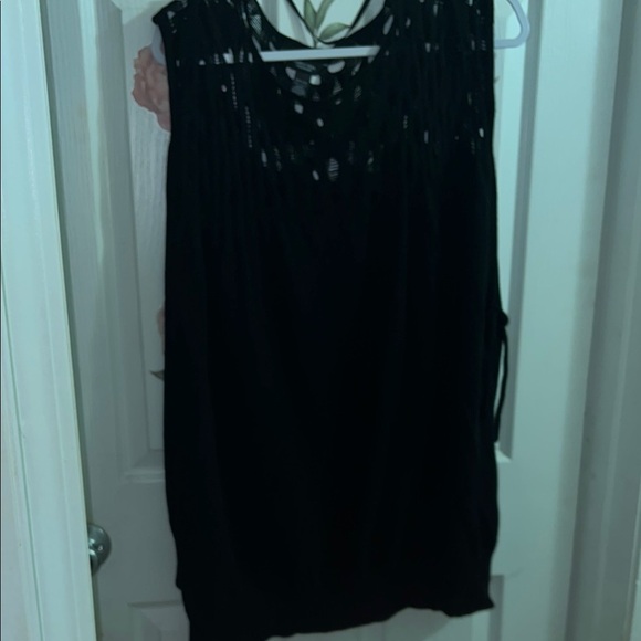 Elegant Black Shawl poncho Top - Picture 1 of 6